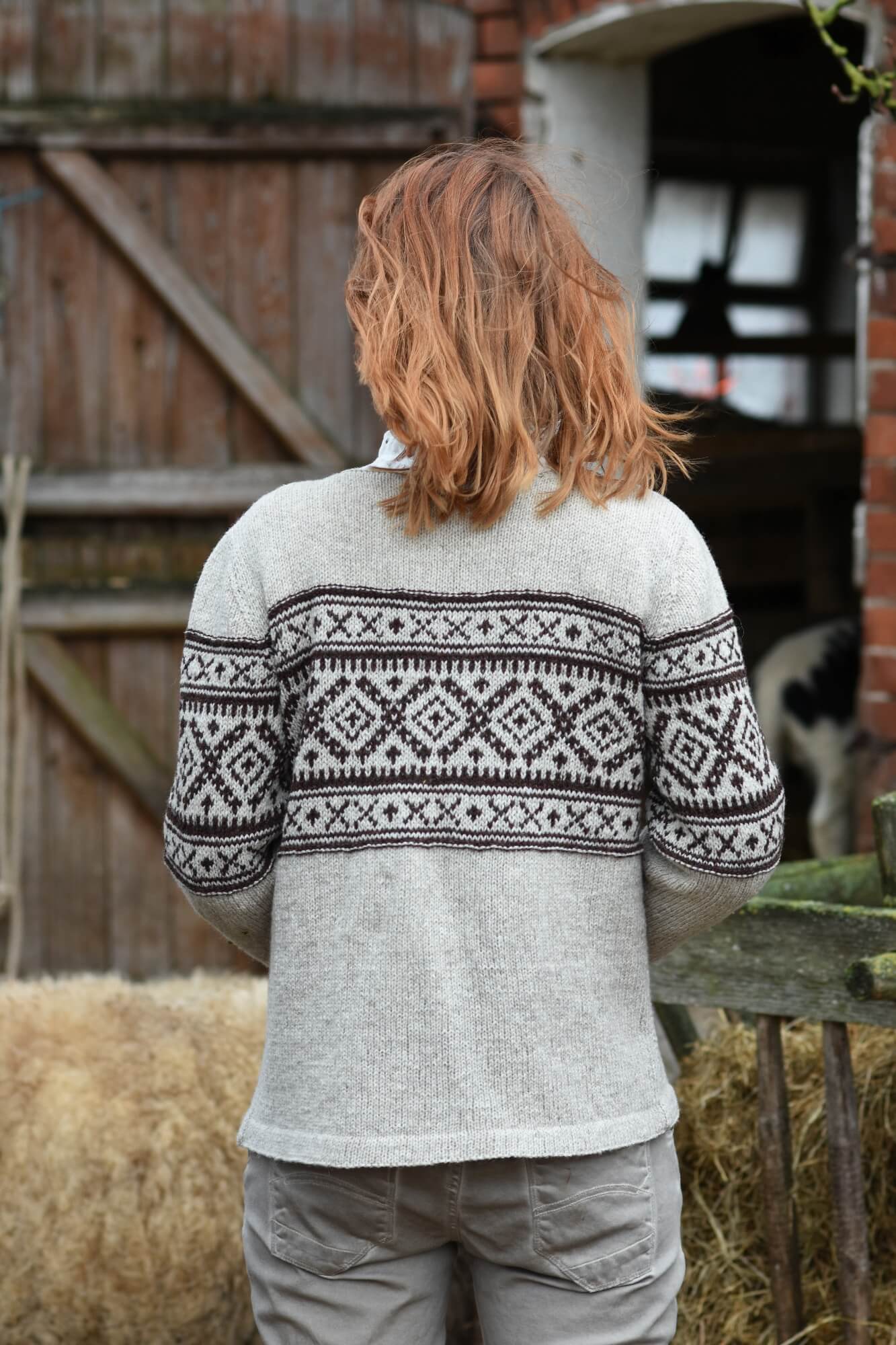 Jacke im Fair Isle Muster stricken