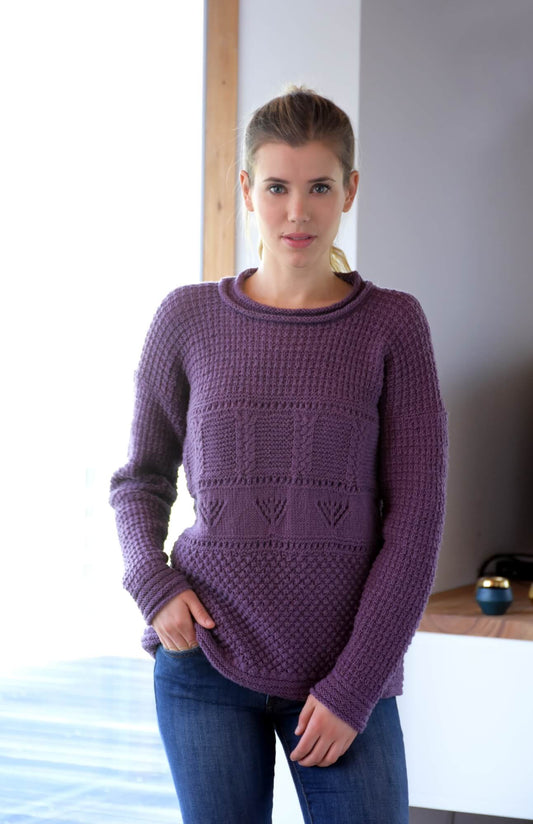 Pullover mit abwechslungsreichen Strickmustern stricken