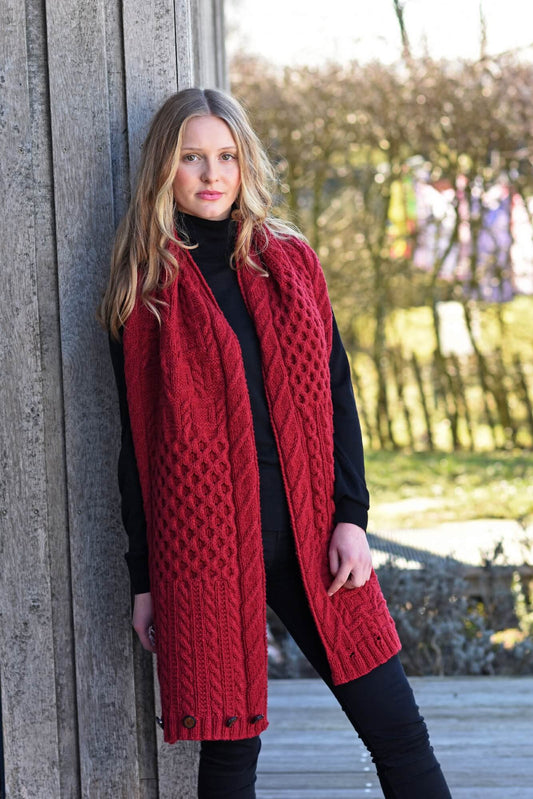 Vielseitigen Schal mit Zopfmuster stricken