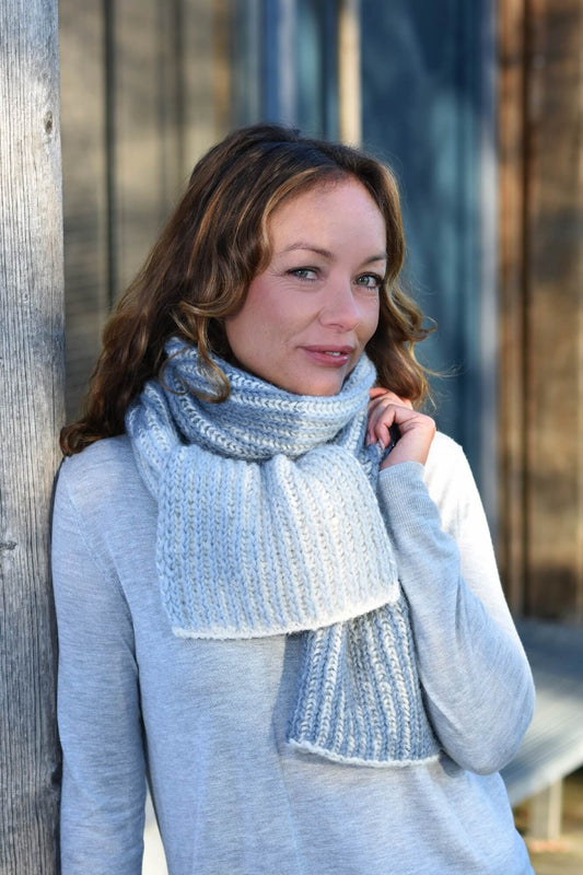 Schal im Briochemuster stricken