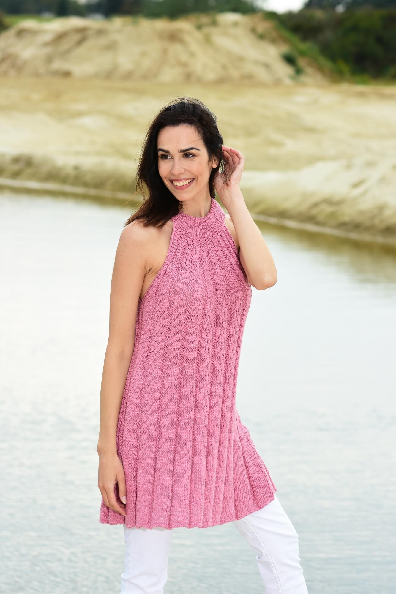 Top mit Rippenmuster stricken