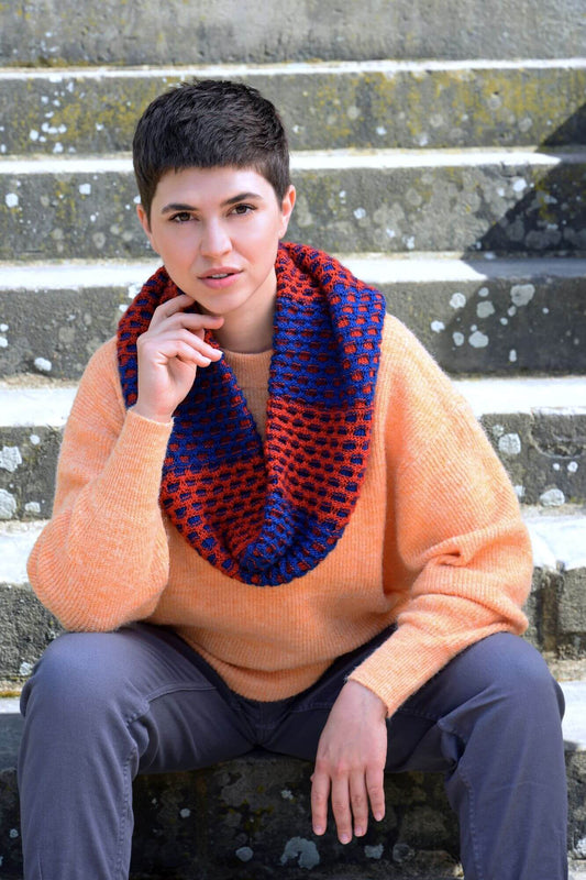 Loop mit Hebemaschen stricken