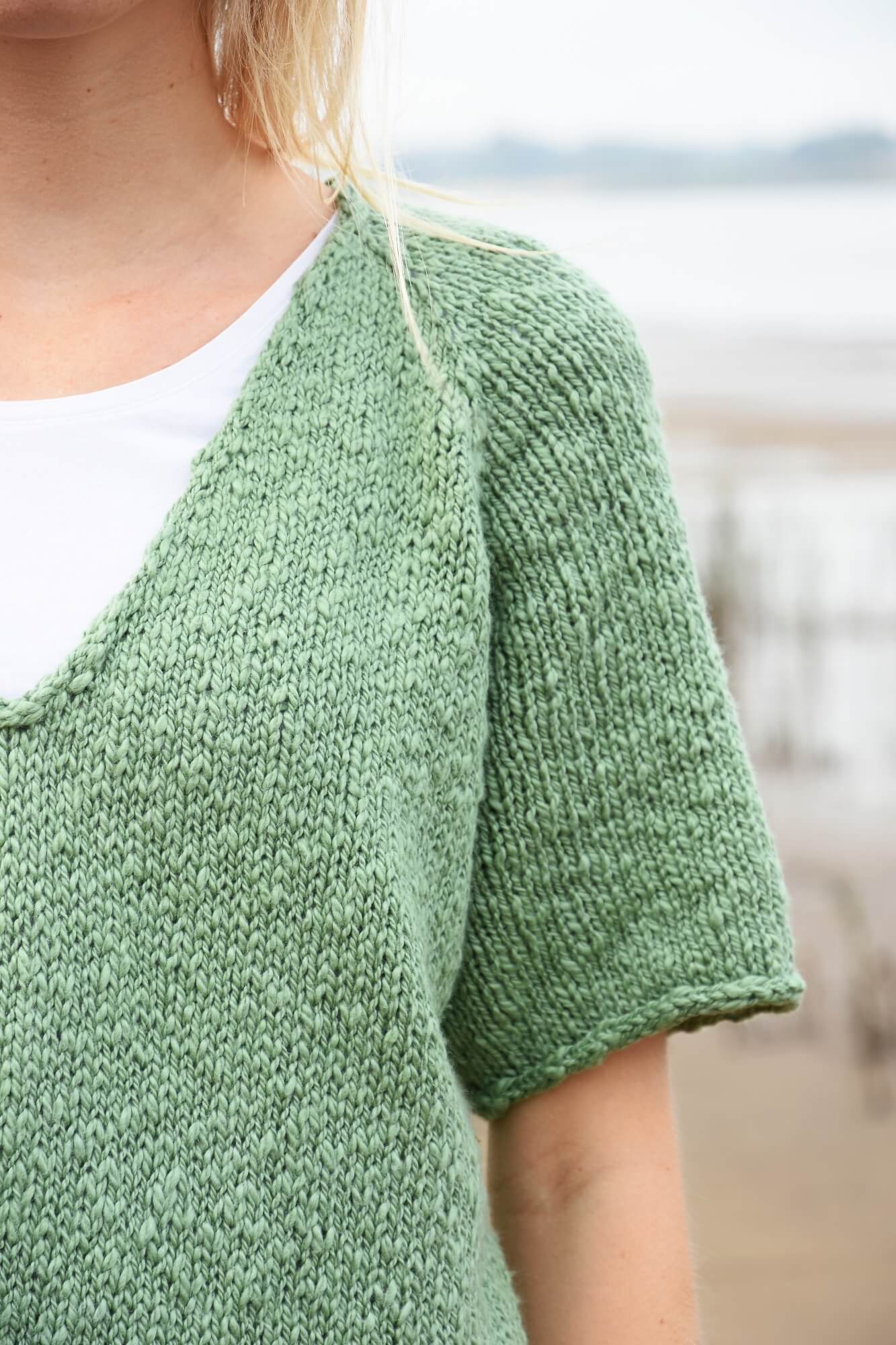 Luftig sportlichen Sommerpullover stricken