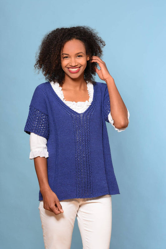 Lässigen Sommerpullunder stricken