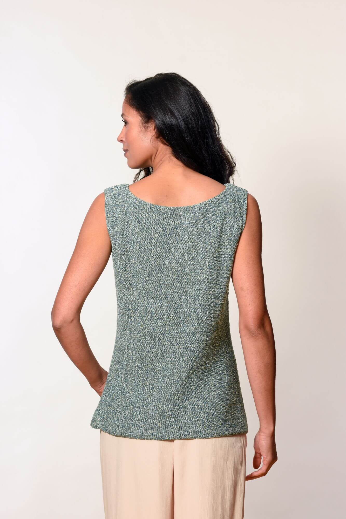 Top mit Muschelmuster stricken