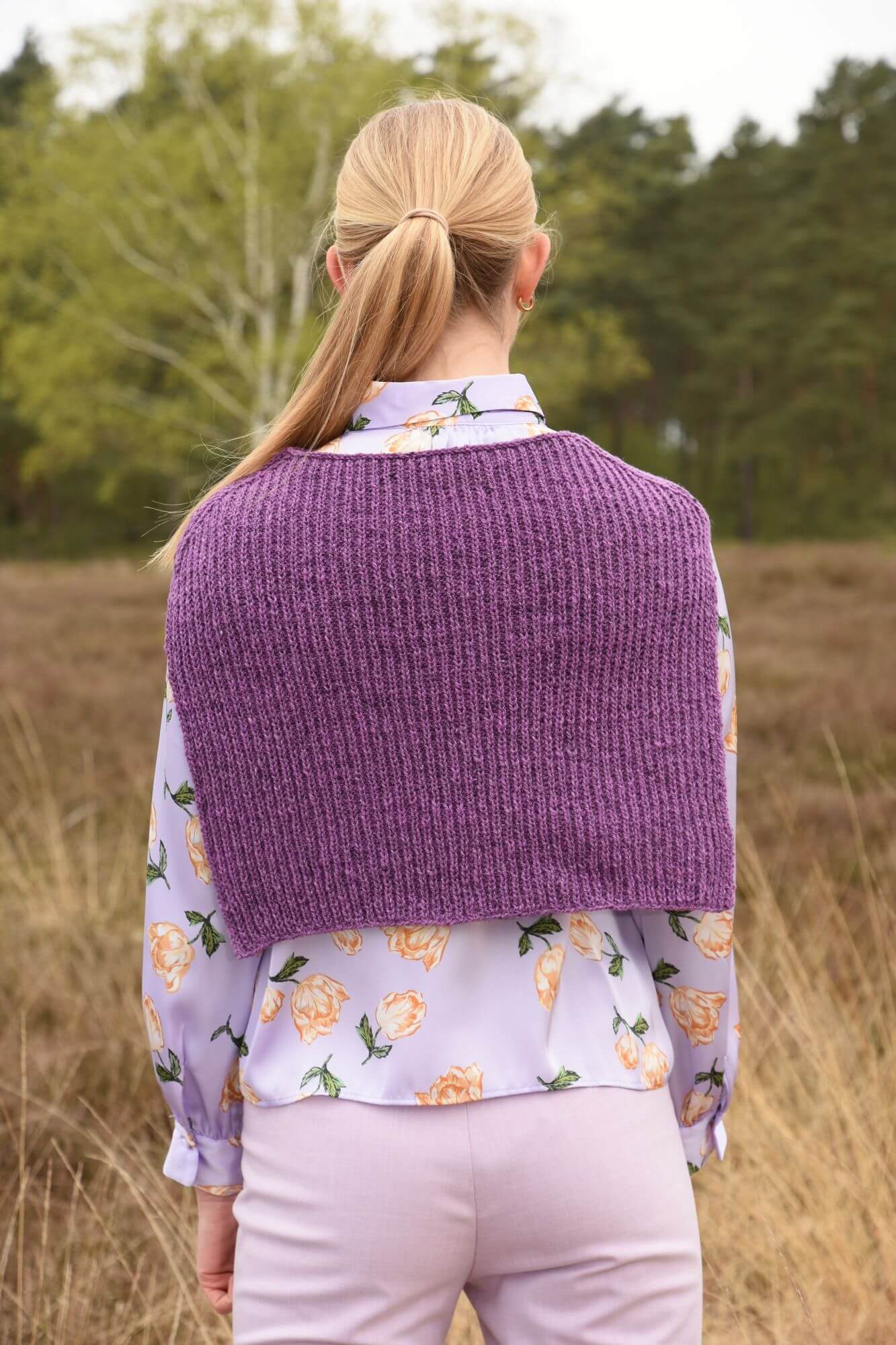 Schlichten Poncho selber stricken