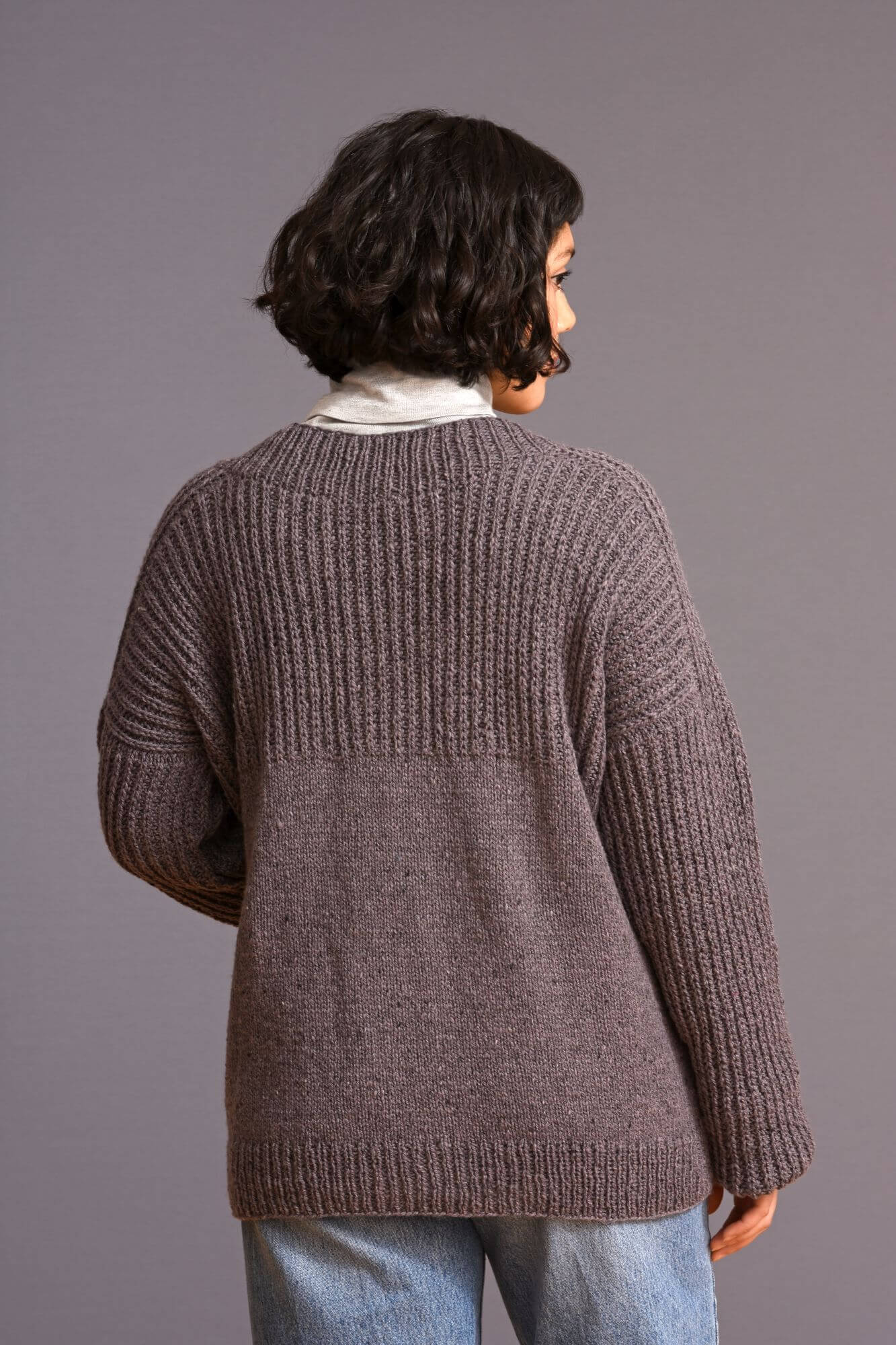Gerade geschnittene Jacke stricken