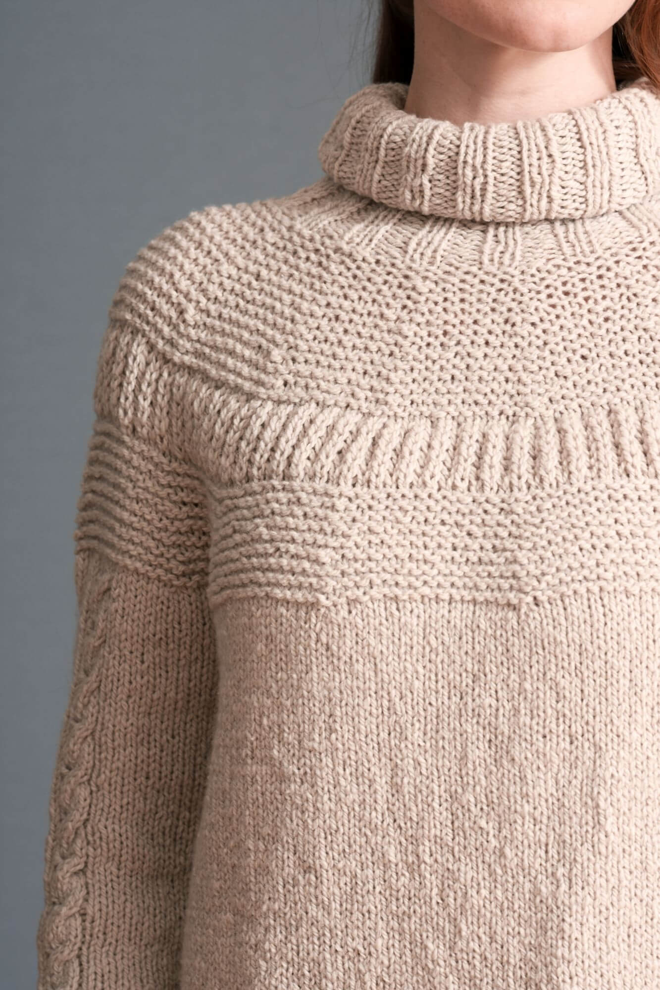 Pullover mit Rundpasse stricken
