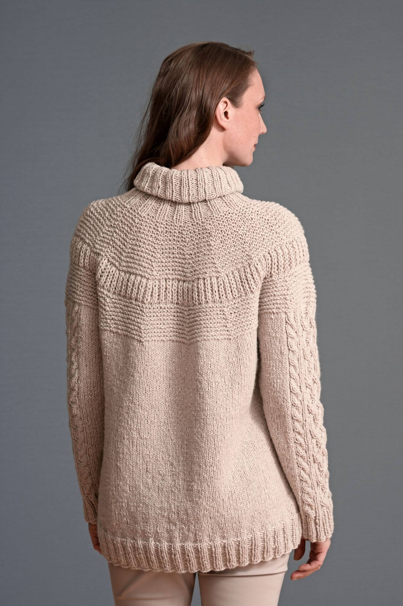 Pullover mit Rundpasse stricken