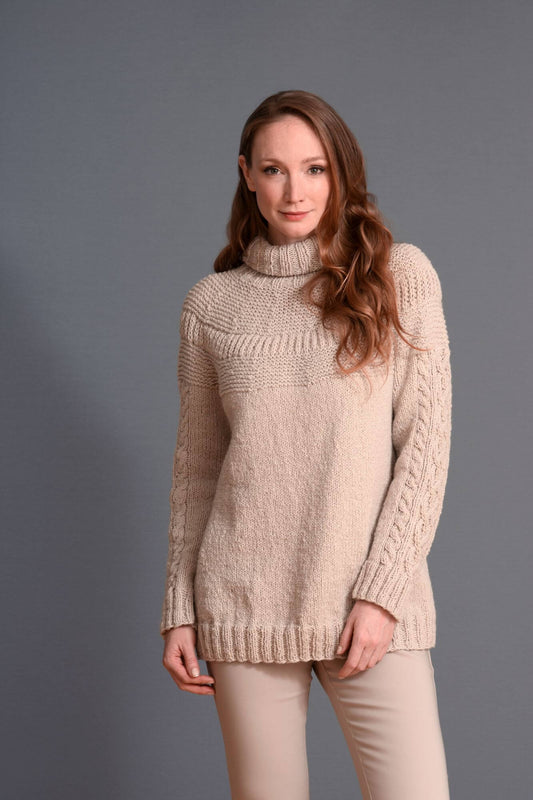Pullover mit Rundpasse stricken