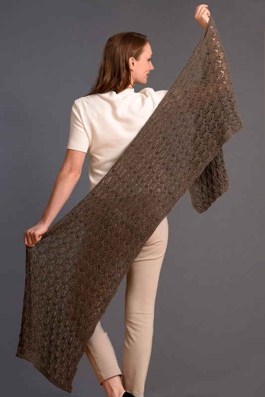 Tuch mit Lochmuster stricken