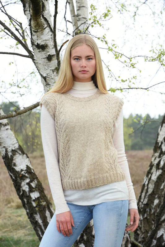 Pullunder mit Lochmuster stricken