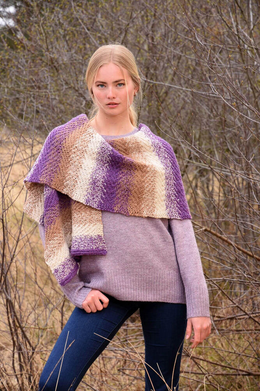 Buntes Tuch selber stricken