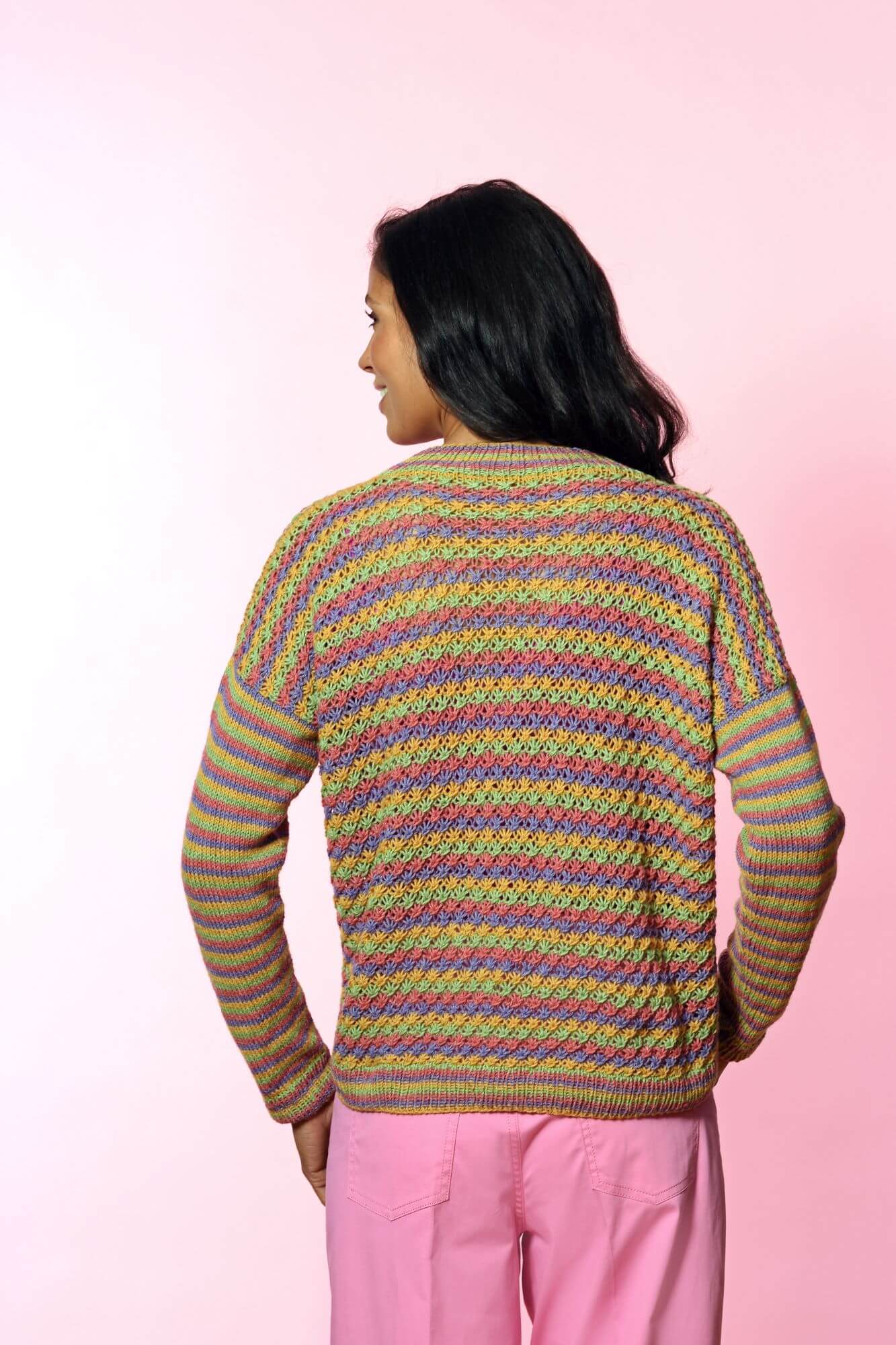 Jacke mit Sternenmuster stricken