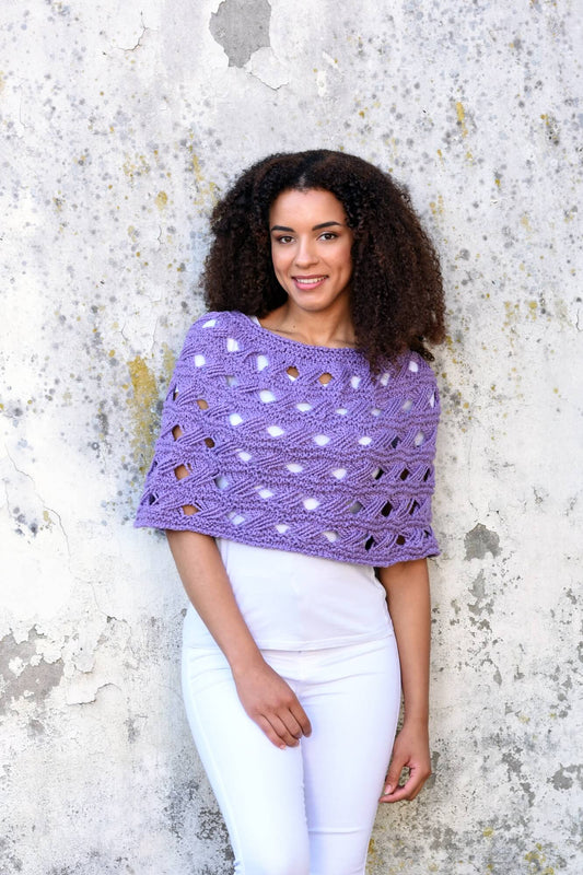 Kleinen Poncho selber stricken