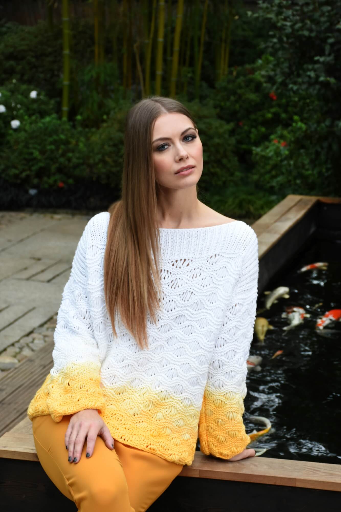 Pullover mit DIY-Ombrefärbung stricken