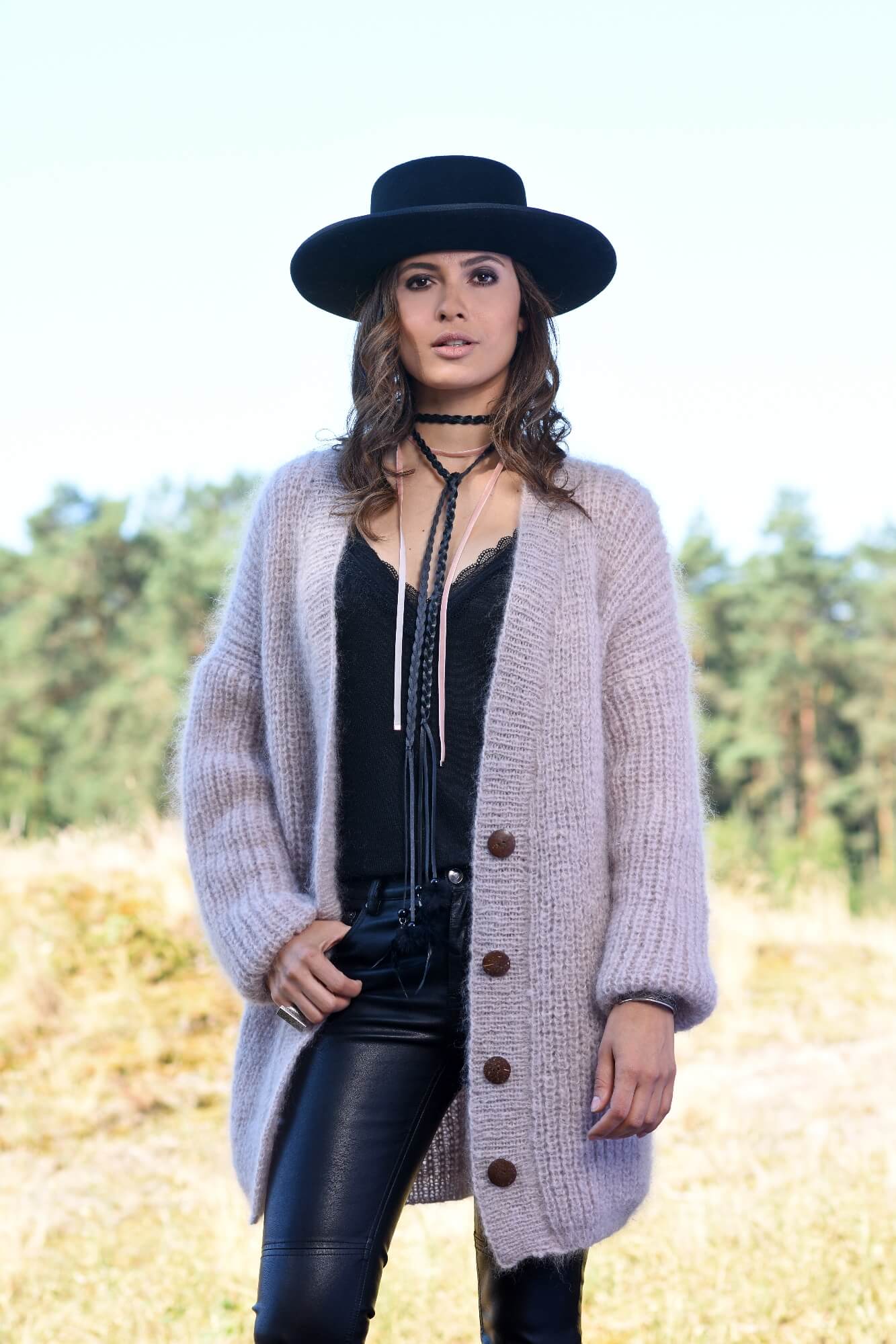Oversized Strickjacke im Vollpatent stricken