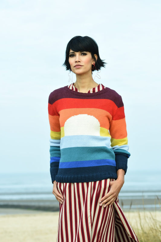 Motivpullover mit Retrocharakter stricken