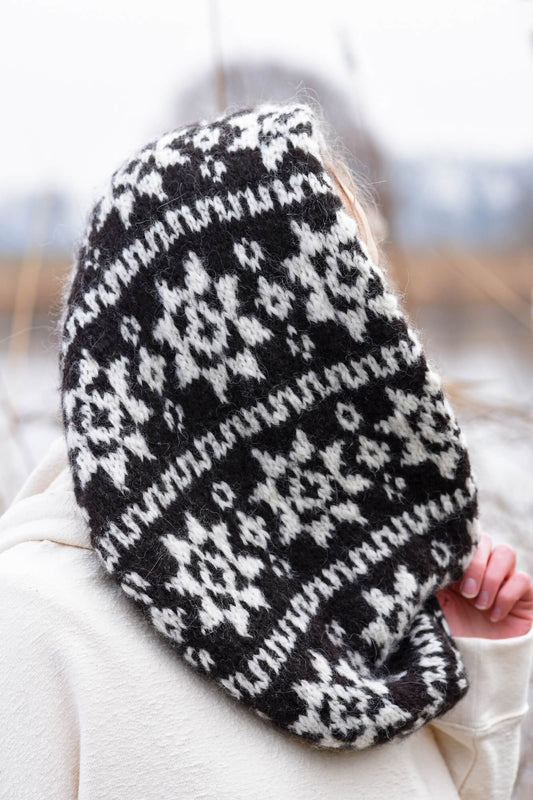 Loop im Norwegermuster stricken