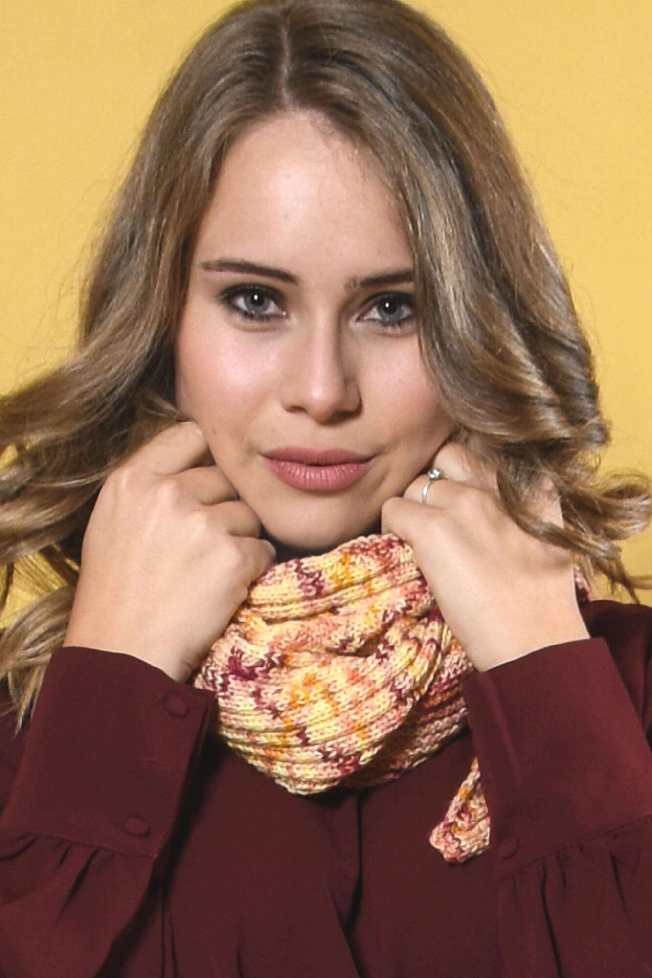 Tuch mit unterschiedlichen Rippen stricken