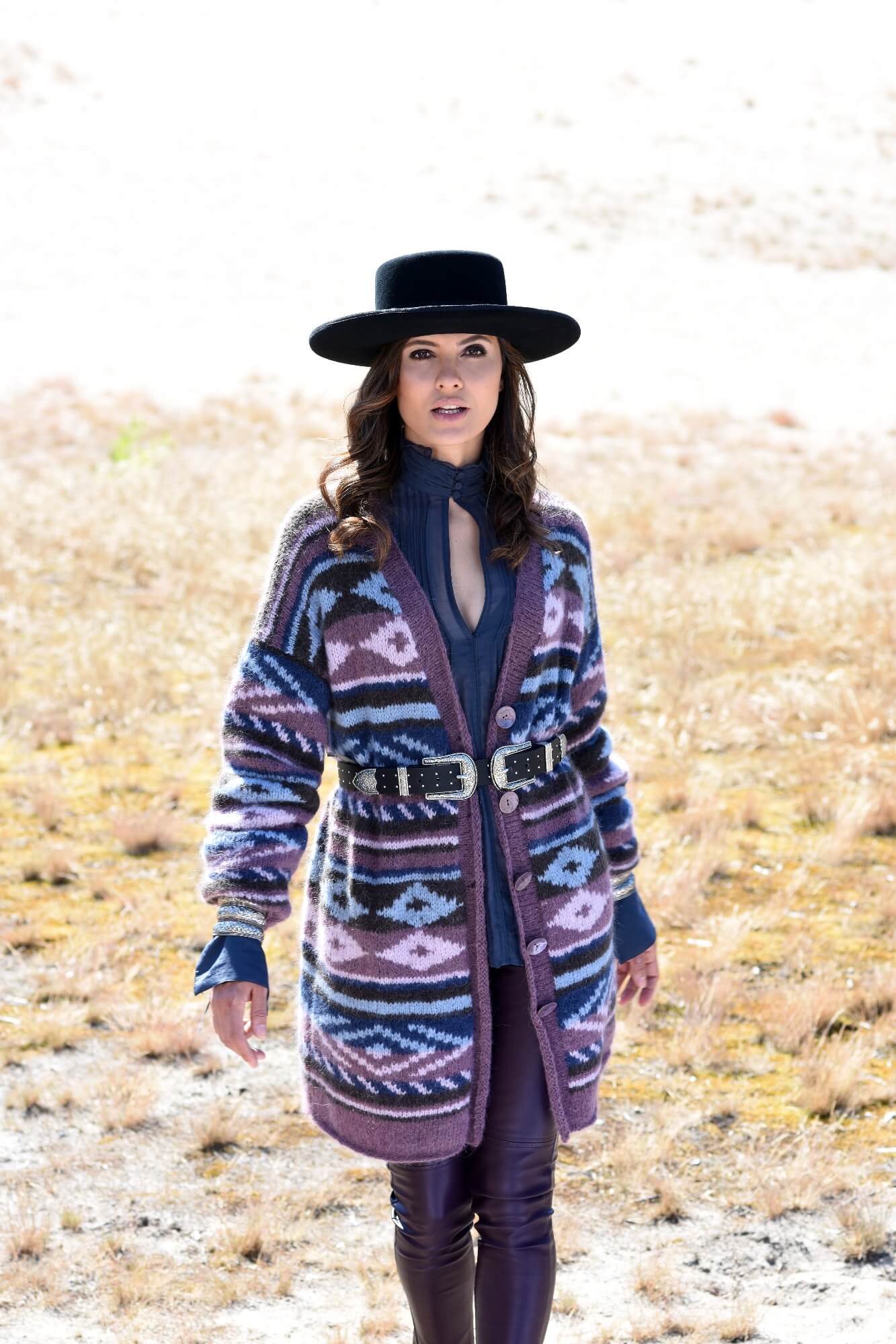 Jacke mit indianischem Ethnomuster stricken