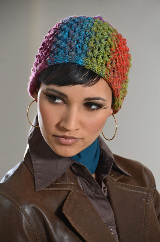 Mütze Calista aus Noro Hanabatake selber stricken