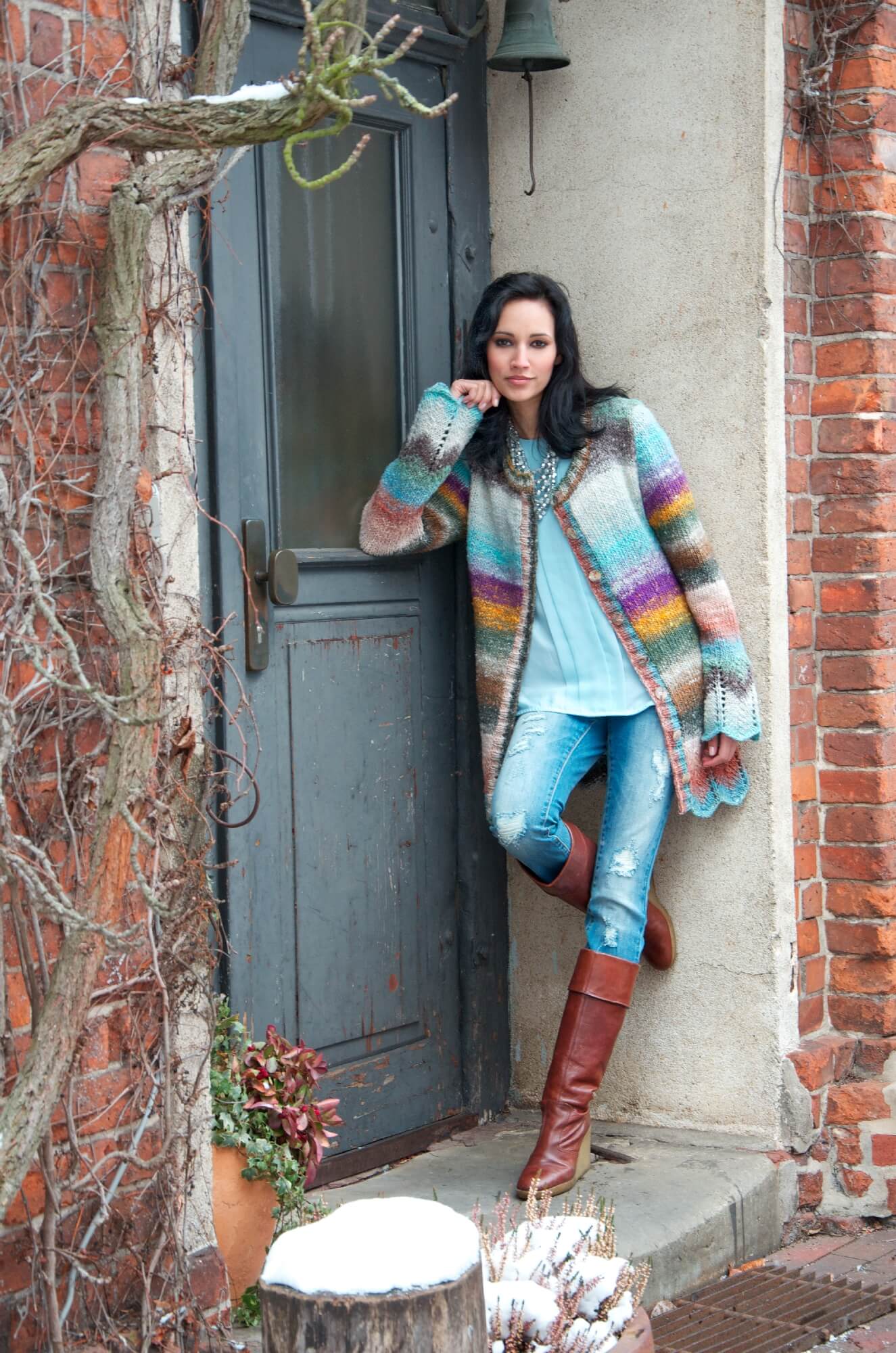 Jacke Cream Crisp aus Noro Obi selber stricken