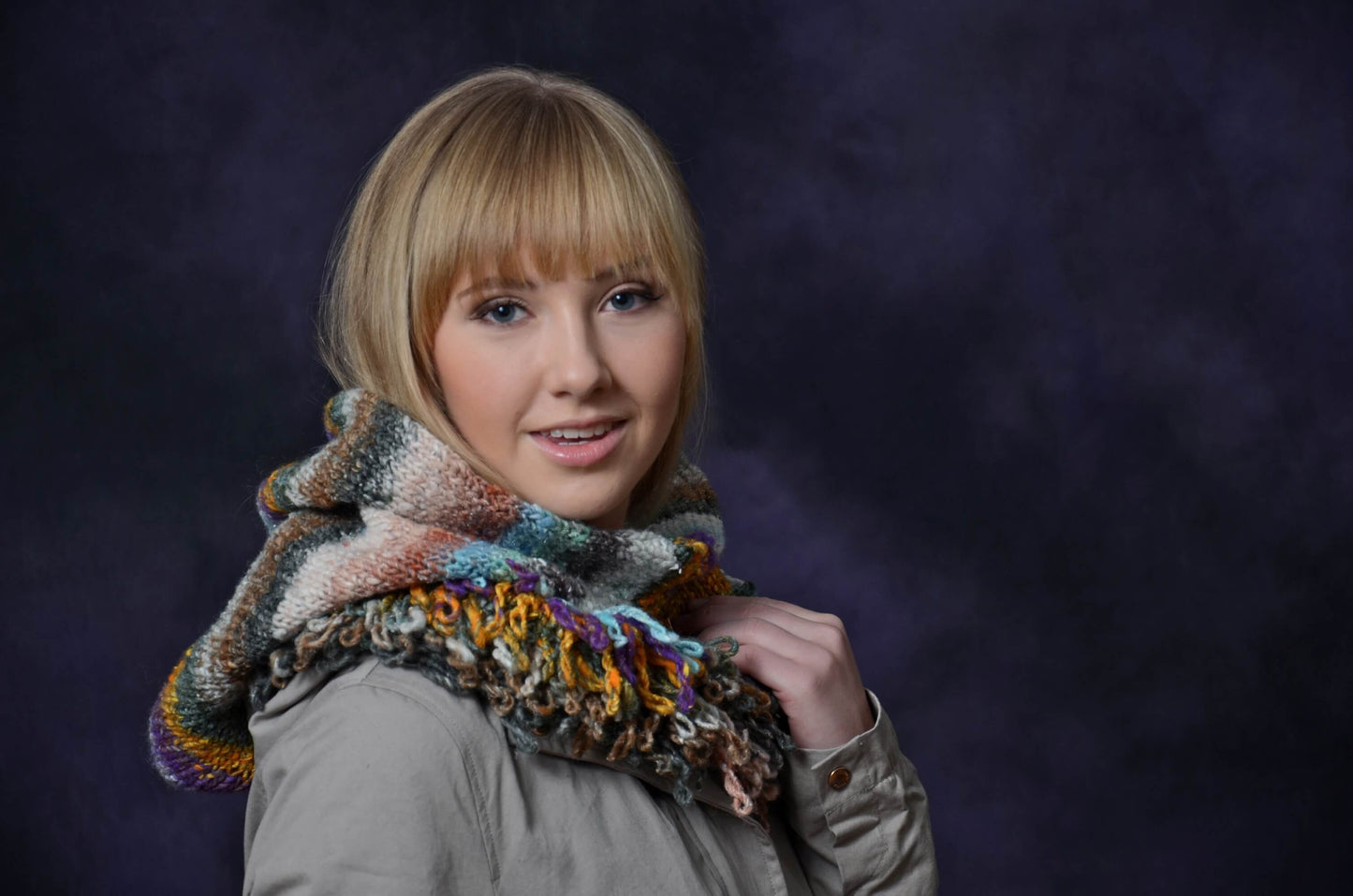 Kapuzenloop Sporty aus Noro Obi selber stricken