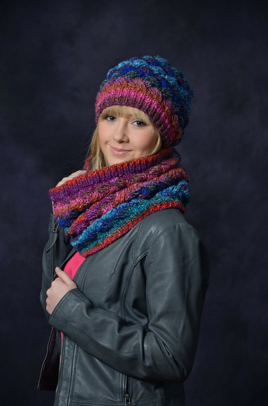 Mützen Set Baby aus Noro Obi selber stricken