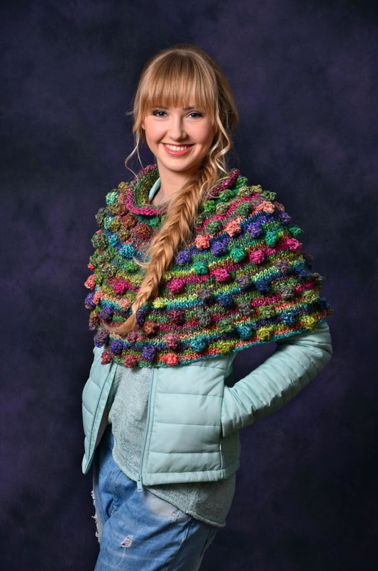 Poncho Ginger aus Noro Obi selber stricken