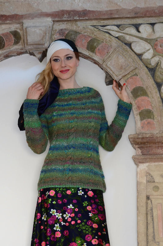 Pullover Arya aus Noro Skinryoku  selber stricken