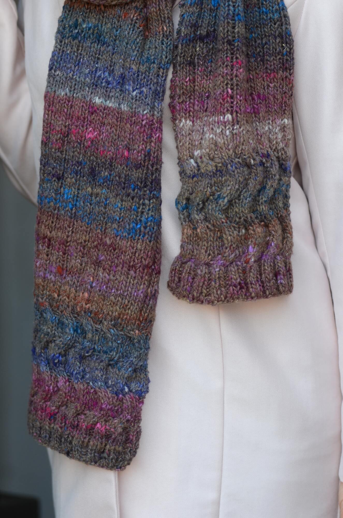 Schal Goldy aus Noro Skinryoku selber stricken