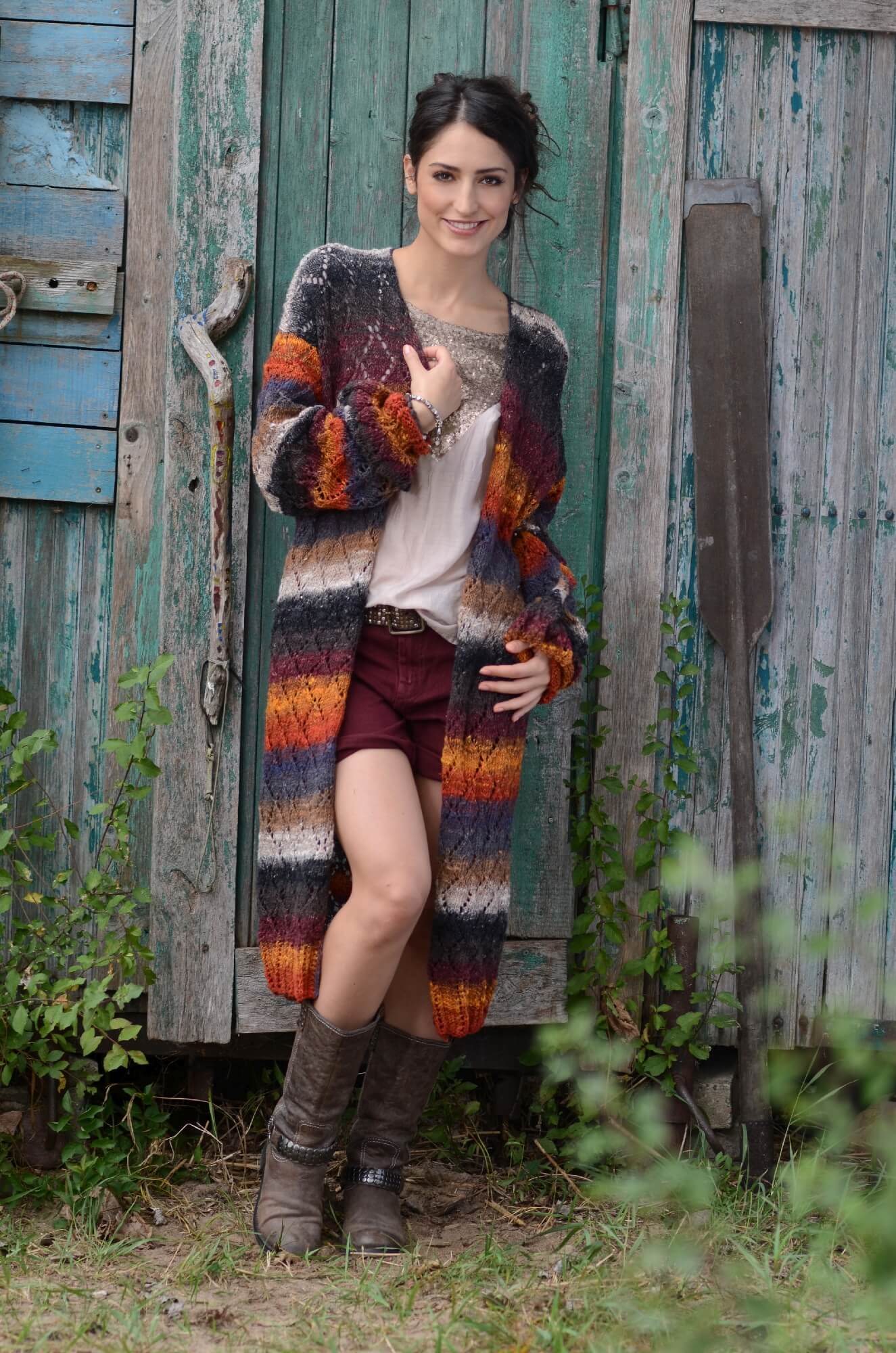 Mantel Kazuko aus Noro Silk Garden selber stricken