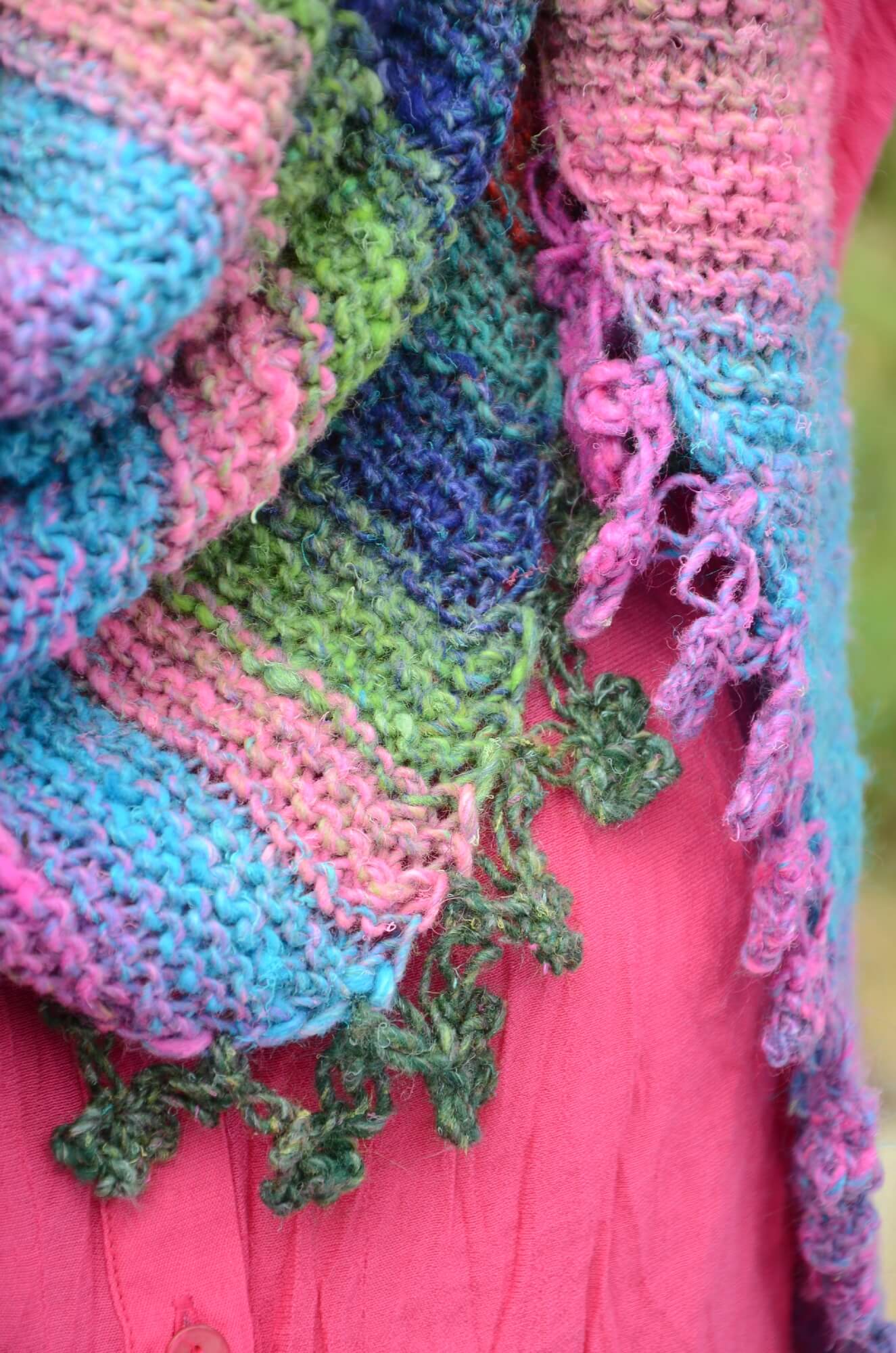 Schal Ayaka aus Noro Silk Garden selber stricken
