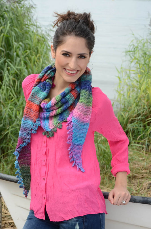 Schal Ayaka aus Noro Silk Garden selber stricken