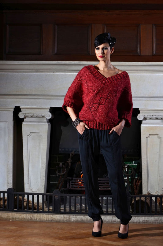 Pullover Lavinia aus Noro Silk Garden Solo selber stricken