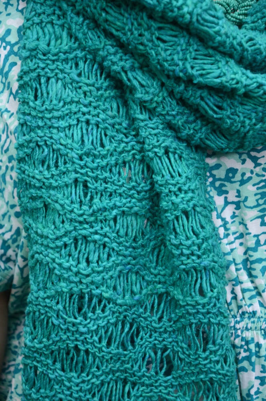 Schal Malachit aus Noro Tokonatsu selber stricken