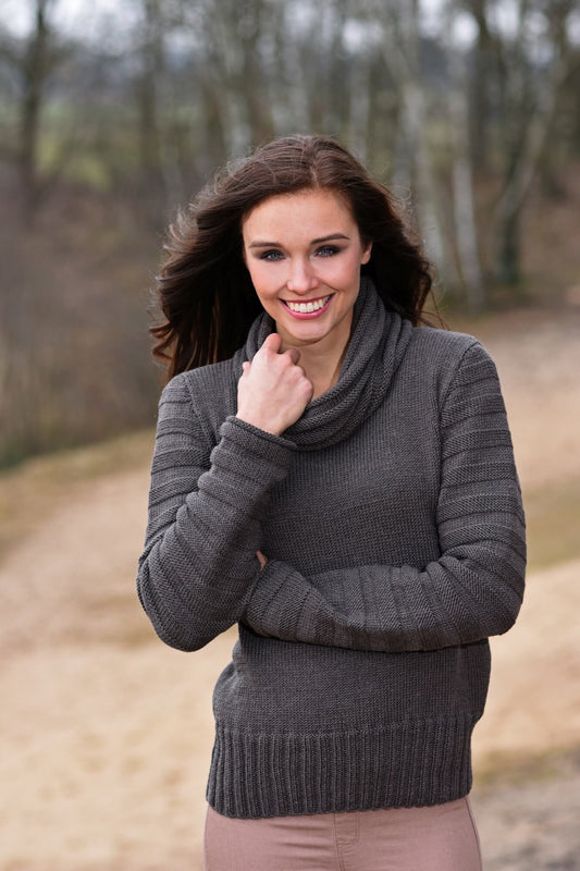 Pullover mit gerippten Ärmeln stricken