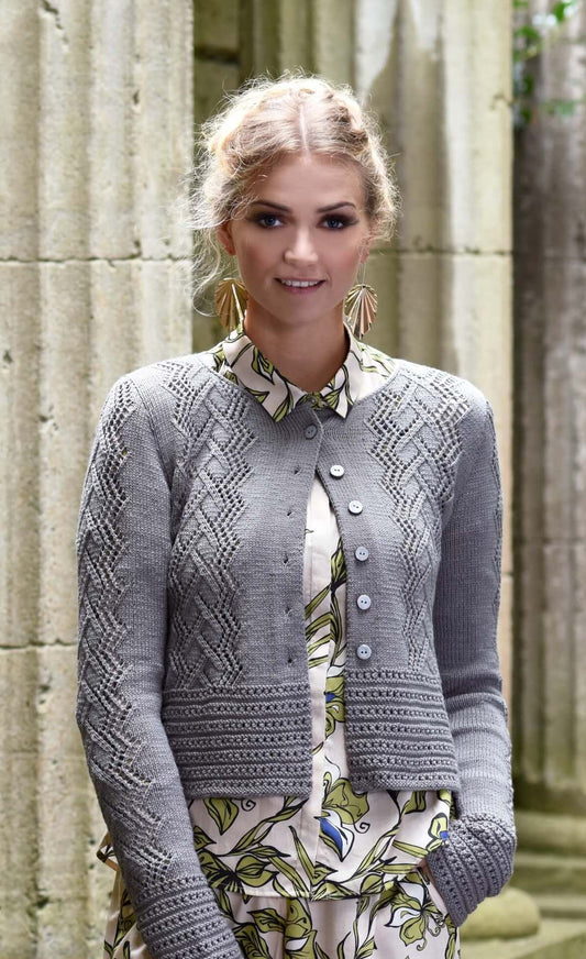 Lacemusterjacke stricken