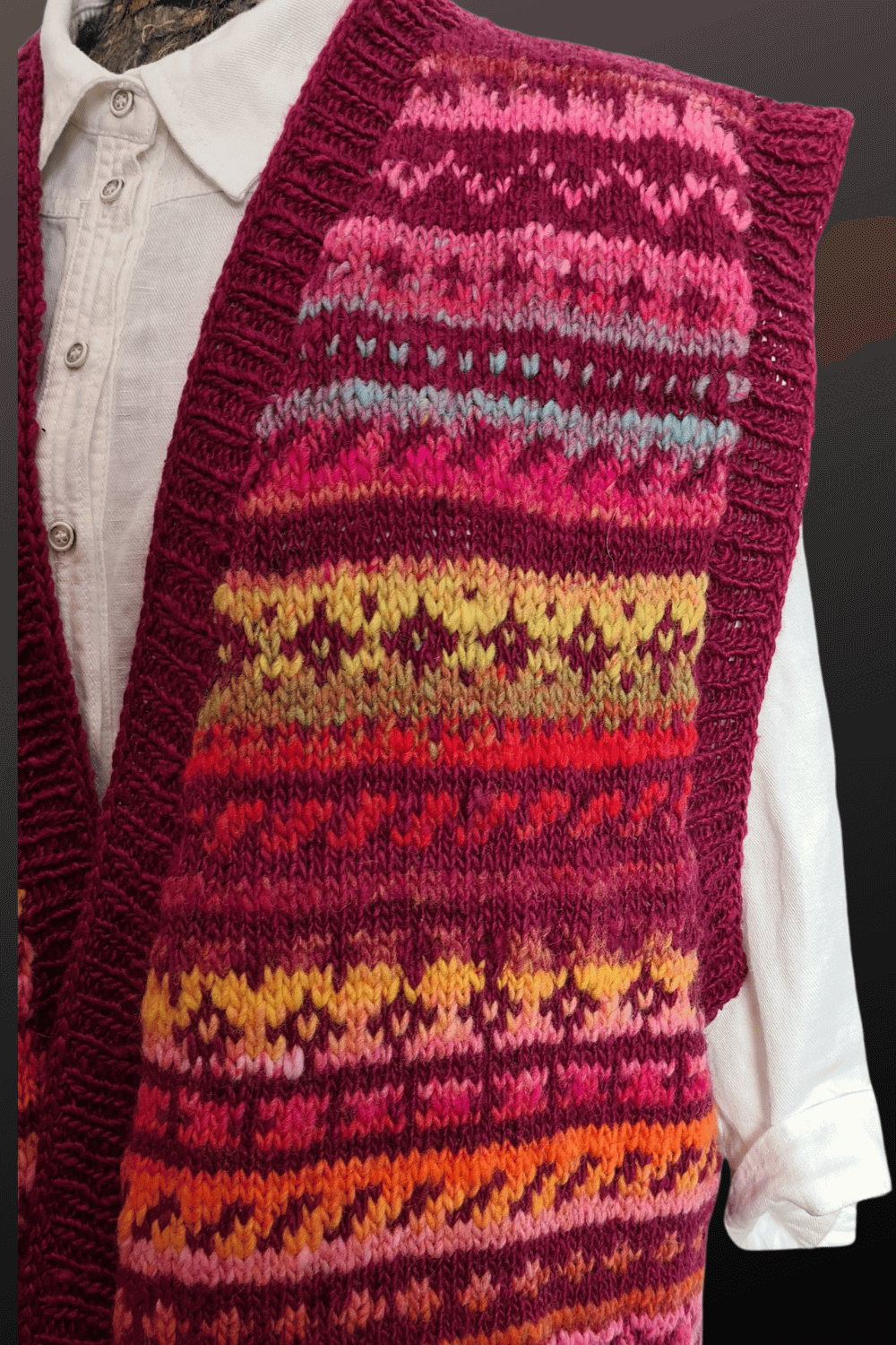 Noro Kashirukuru Noro Ito Fair-Isle Weste Mara selber stricken