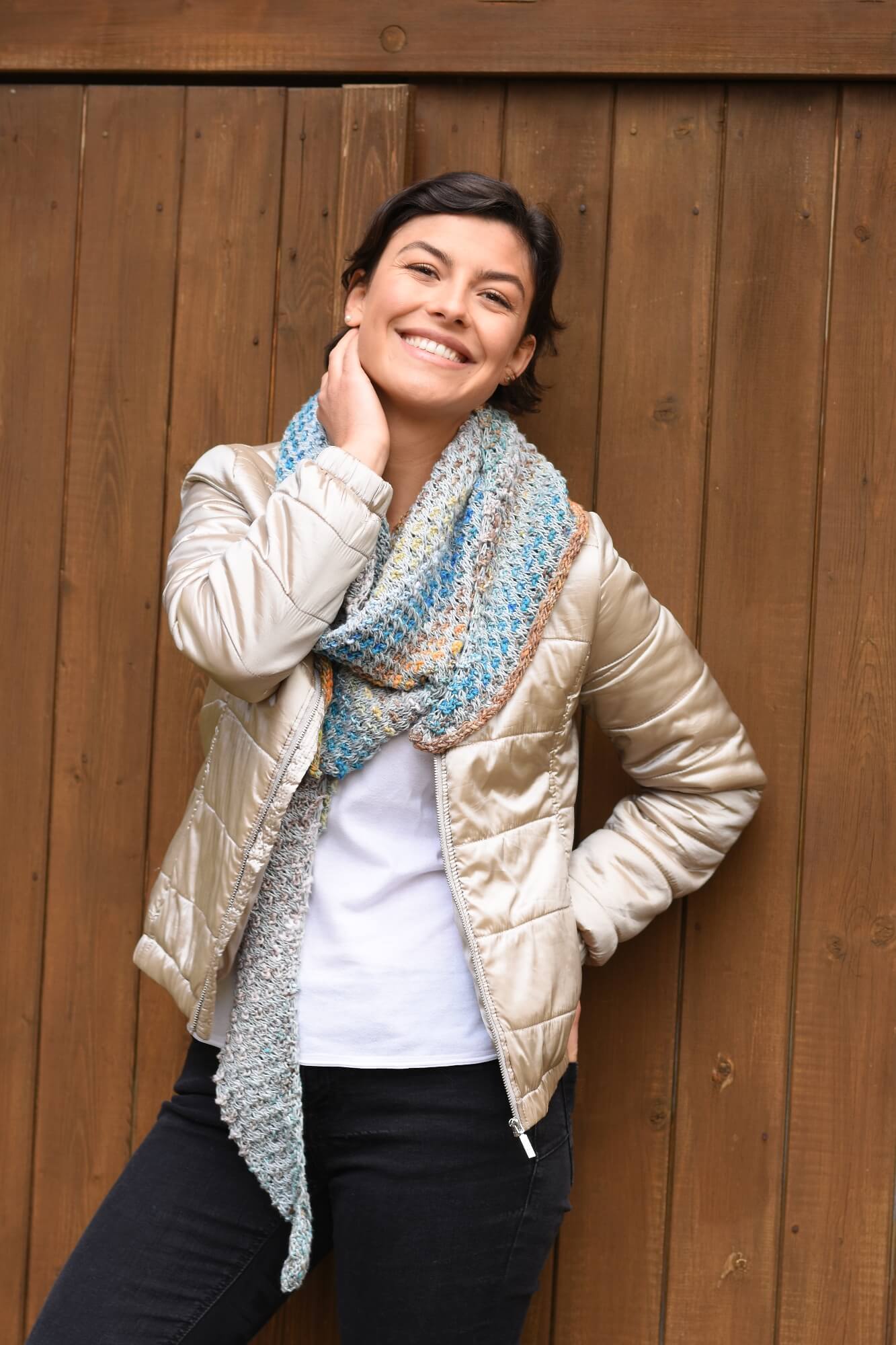 Tuch Melody aus Noro Tsubame und Sonata - selber stricken