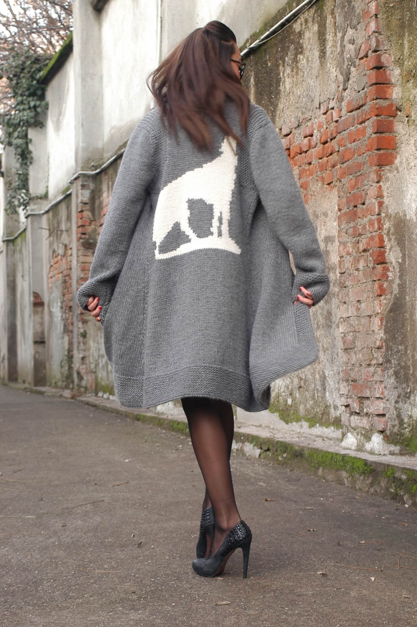Mantel Wolf aus Bremont Lucia selber stricken