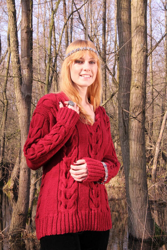 Pullover Soraka aus Rosy Green Wool Big Merino Hug selber stricken