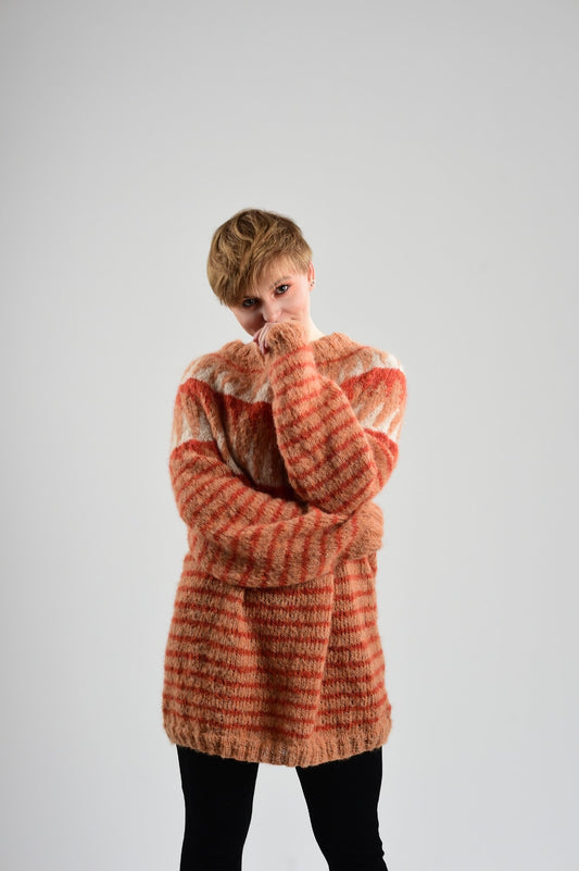 Pullover Sasha aus Bremont Joana Brushed - mit Rundpasse - selber stricken