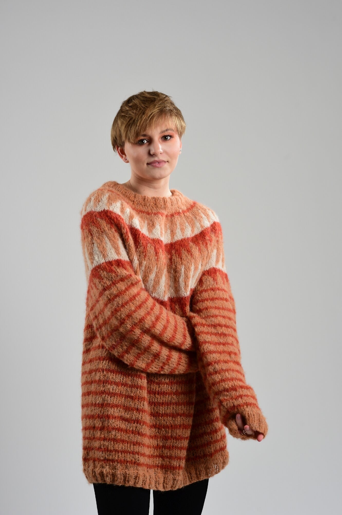 Pullover Sasha aus Bremont Joana Brushed - mit Rundpasse - selber stricken