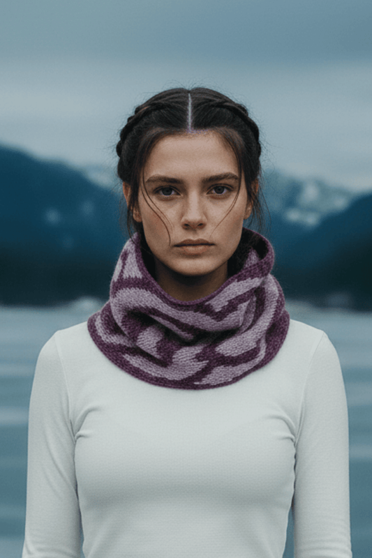 Loop Branded aus Amano Mayu Royal Alpaka mit Kaschmir und Seide selber stricken