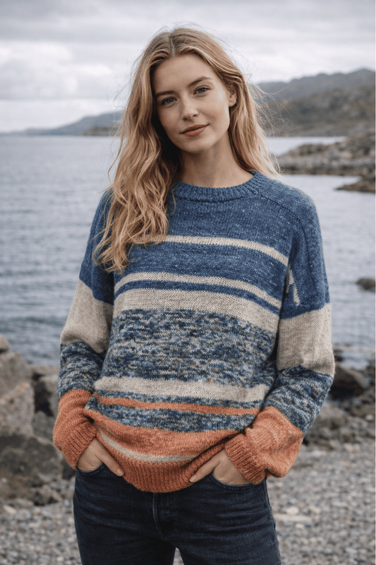Pullover Kissed aus Cowgirlblues Merino Linen Solid / Farbverlauf selber stricken
