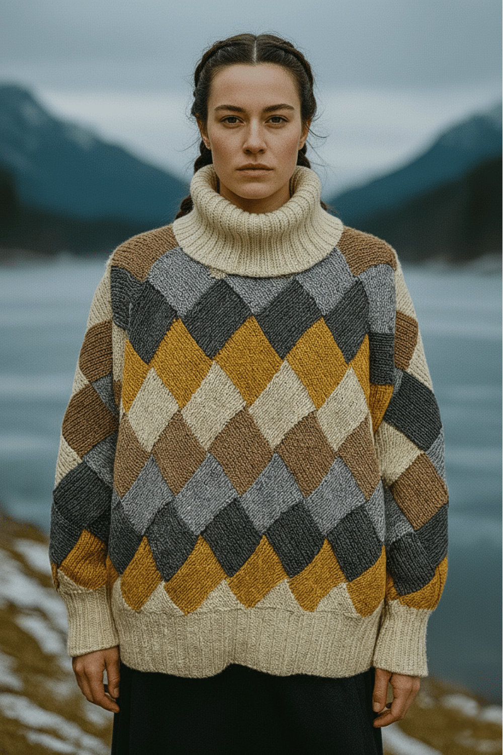 Entrelac Pullover Taken