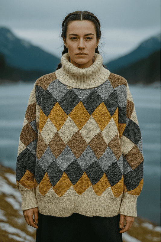 Entrelac Pullover Taken