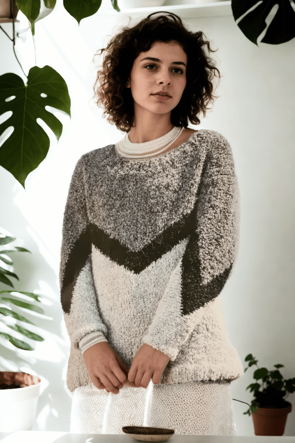 Pullover Elara aus Kremke Soul Wool Alpaka Boucle selber stricken